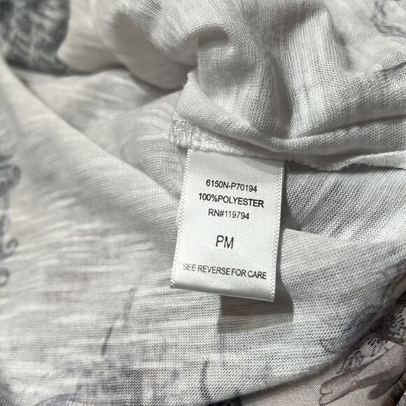 Live and Let Live Animal print Sheer Studded  Scoop Neck PM - Picture 13 of 14